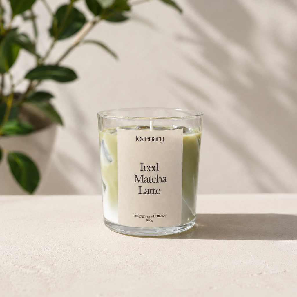 Iced Matcha Latte Kerze